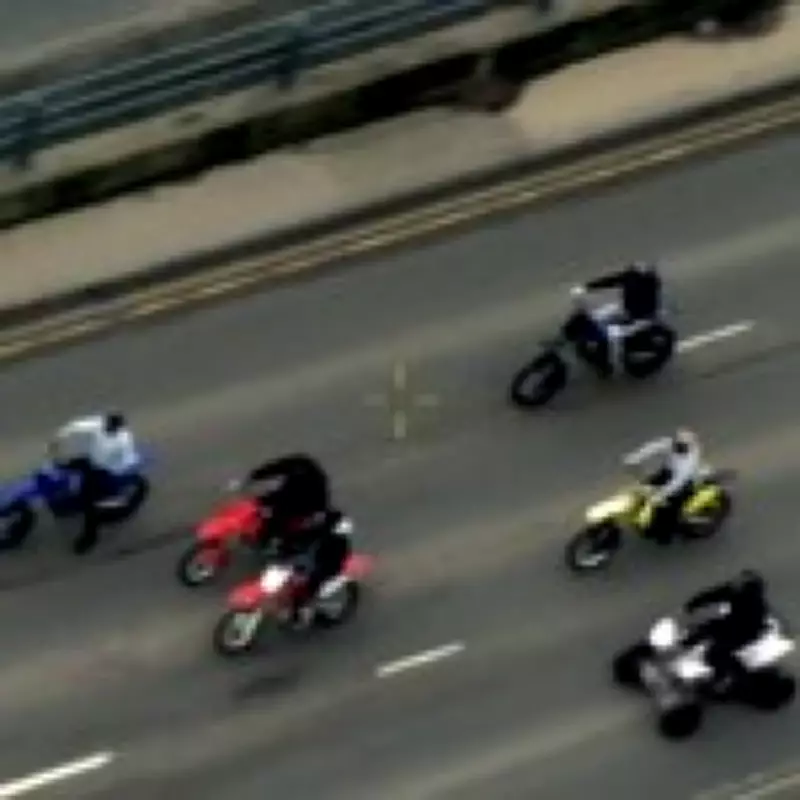 Police Ram Motorbike Gang Rider in High-Speed Leeds Chase