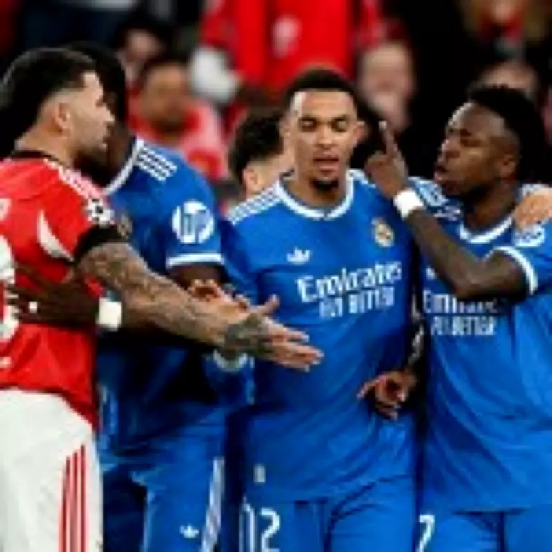 Real Madrid vs Benfica Match Delayed After Vinicius Junior Complaint