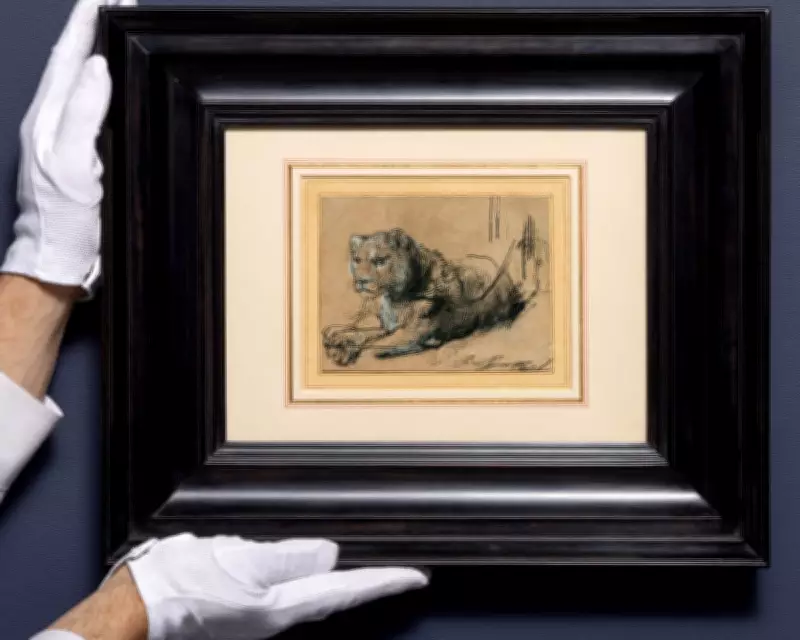 Rembrandt's Lion Drawing Sells for $18m at New York Auction for Conservation