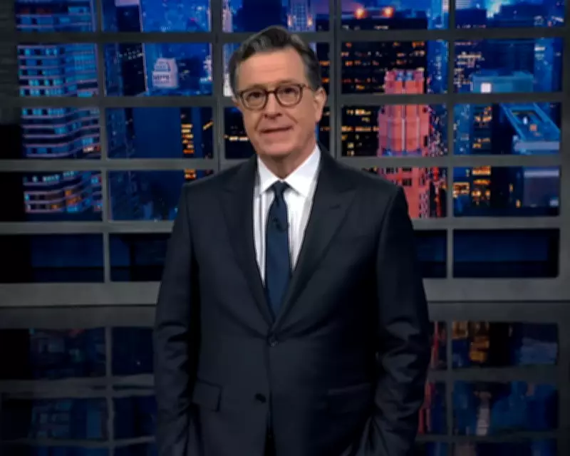 Stephen Colbert's Late Show Mocks Andrew Trump's Political Ambitions