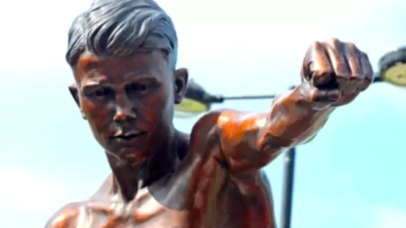 Teddy Baldock Statue Stolen from Poplar Park in Brazen Night Raid