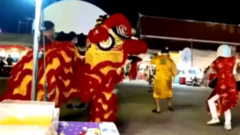 Thai Police Use Lion Dance Costume to Capture Serial Burglar at Lunar New Year Fair