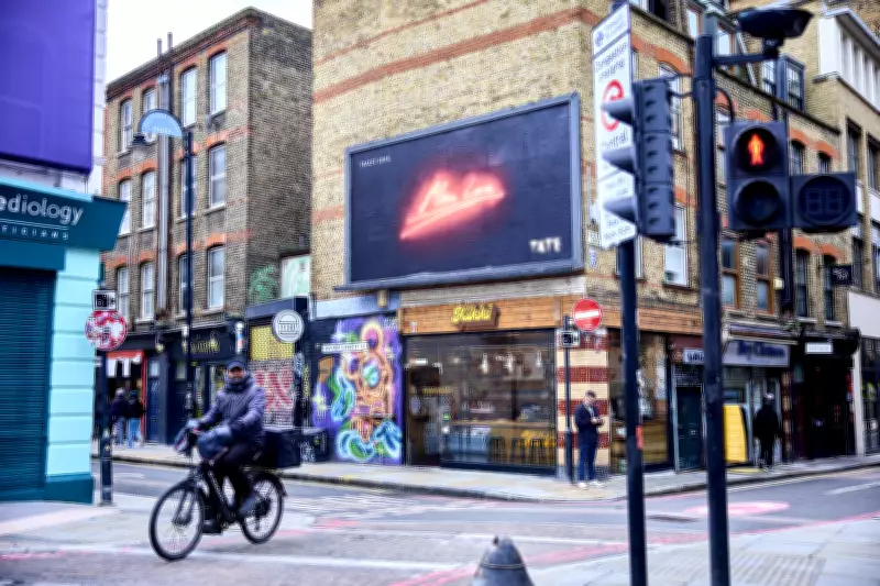 Tracey Emin's Neon Art Takes Over London Billboards Ahead of Tate Show