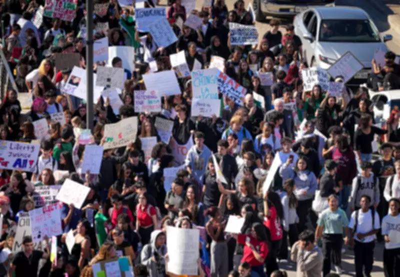 US High School Students Lead Walkouts Against ICE in Nationwide Protests
