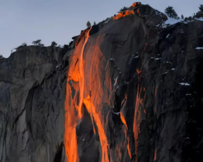 Yosemite's Firefall Phenomenon: A Natural Light Show Captivates Visitors