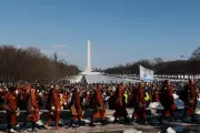 Buddhist Monks Lead Peace Walk Through Washington DC Streets