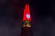 The Shard to Glow with Giant Heart for Valentine's Day Spectacle