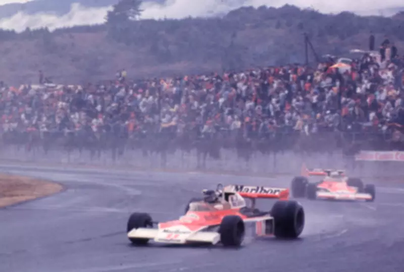 50 Years Since James Hunt's Dramatic F1 Title Win in Japan's Rain-Soaked Finale