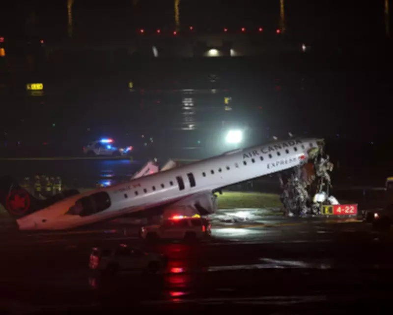 Air Canada Express Jet Collides with Fire Truck at LaGuardia, Killing Two Pilots