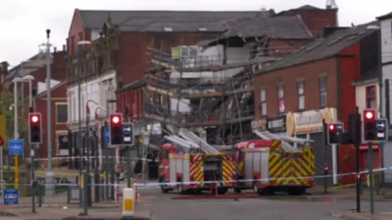 Building Collapse in Oldham: Five Escape, Two Hospitalized with Non-Life-Threatening Injuries