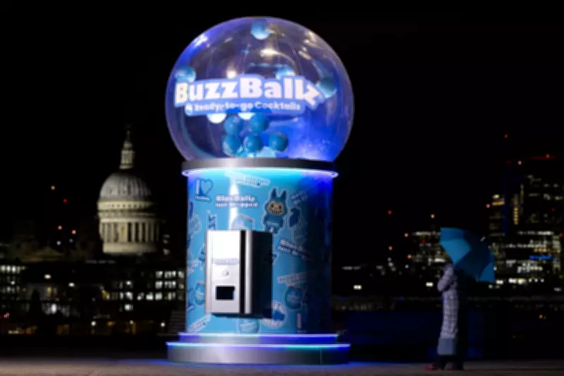 BuzzBallz Unveils Giant Gacha Machine on London's Southbank with New Flavor Launch
