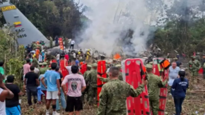 Colombian Military Plane Crash Kills at Least 34, Dozens Rescued