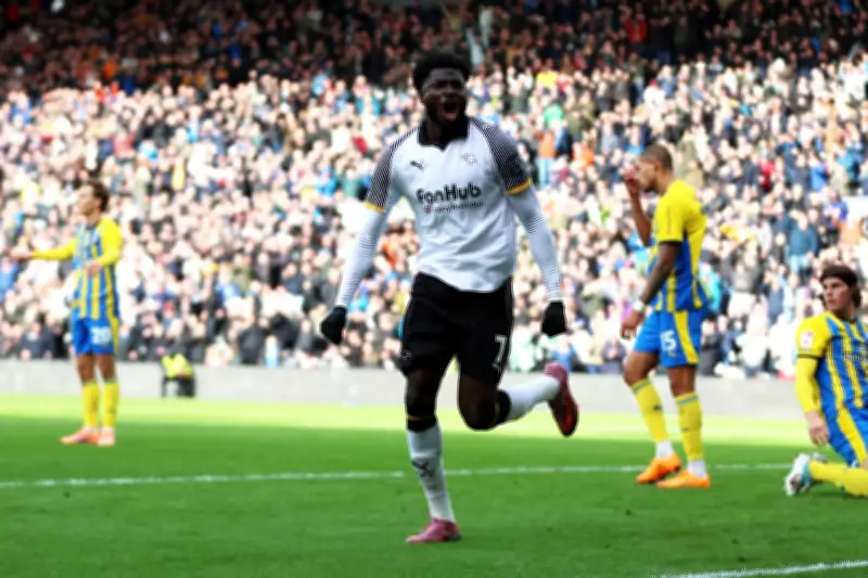 Crystal Palace and Leeds United Compete for £20m Derby County Striker Agyemang