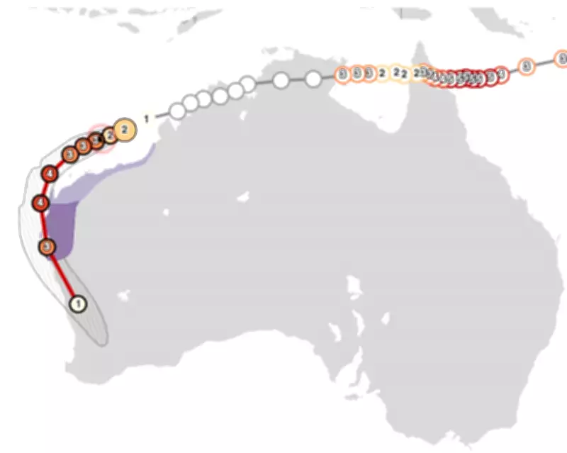 Cyclone Narelle's Historic Triple Landfall Path Across Australia
