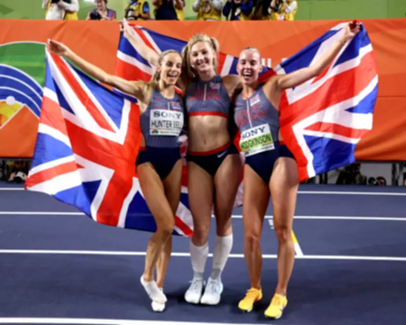 Historic Golden Treble: Hodgkinson, Hunter Bell, Caudery Lead GB's World Indoor Glory