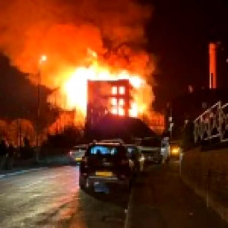 Historic Staffordshire Silk Mill Engulfed in Overnight Blaze