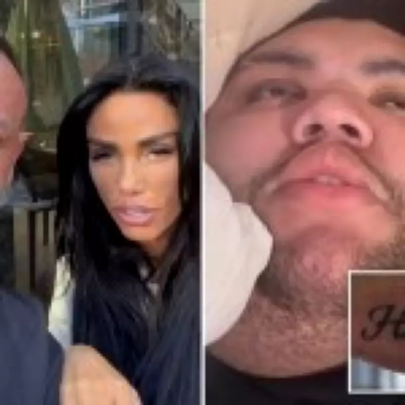 Katie Price's Husband Lee Andrews Gets Tattoo of Son Harvey's Name Without Meeting Him