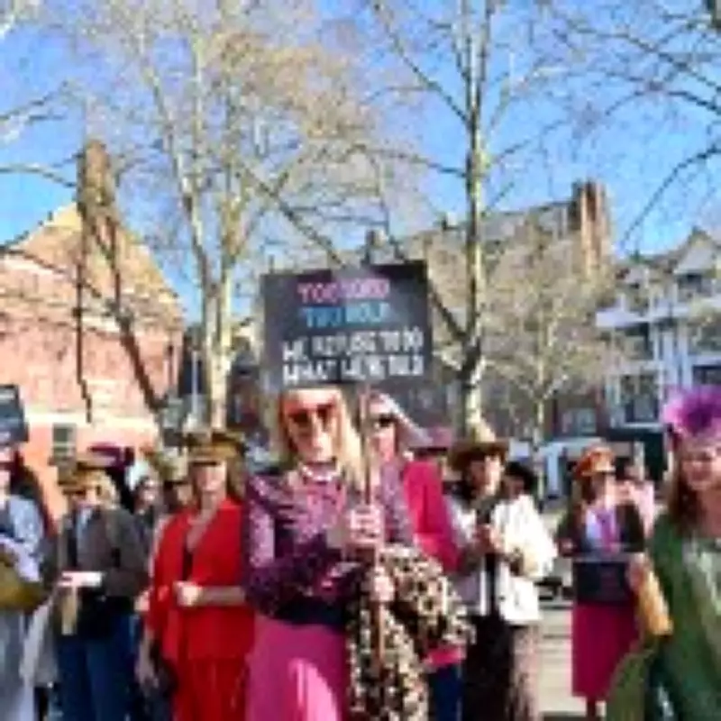 London's First Mutton March Sees 100 Women Defy Ageist Fashion Stereotypes