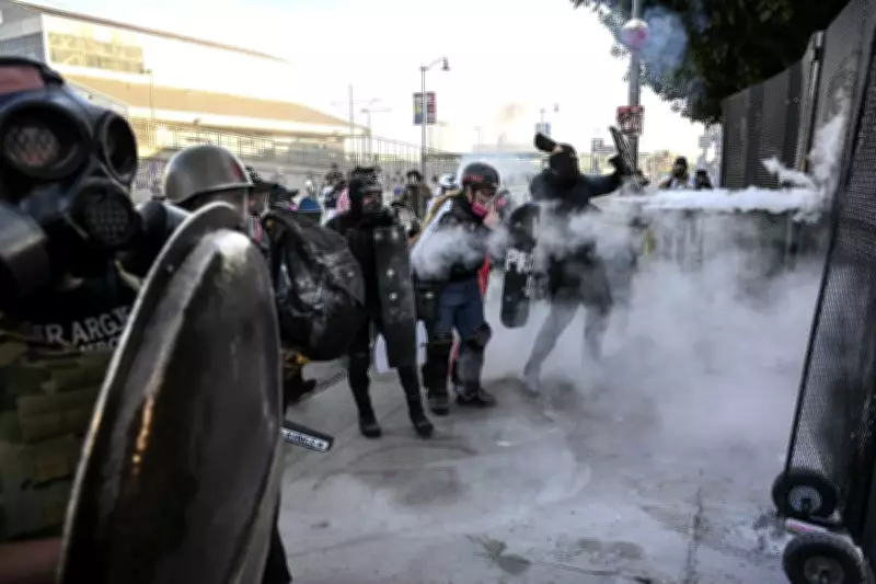 Los Angeles No Kings Protest Ends in Clashes and Dozens of Arrests
