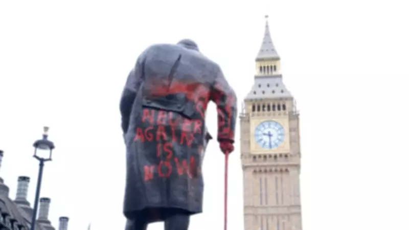 Man Pleads Not Guilty to Defacing Churchill Statue with Pro-Palestine Graffiti