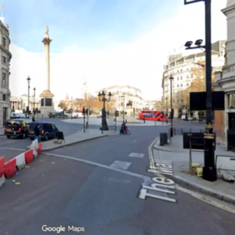 Motorcyclist Flees Trafalgar Square Crash, Woman in Critical Condition
