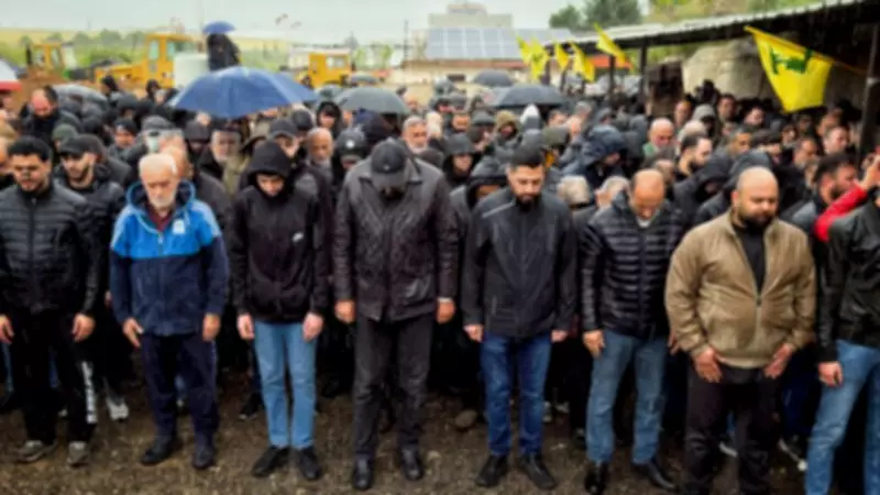 Mourners Gather in Beirut Rain for Journalists Killed in Israeli Strikes