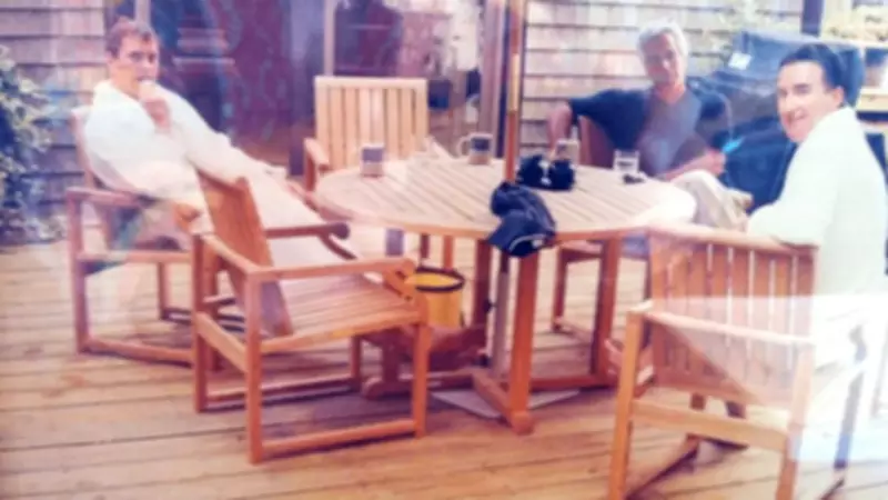 New Photo Shows Andrew and Mandelson in Bathrobes with Epstein