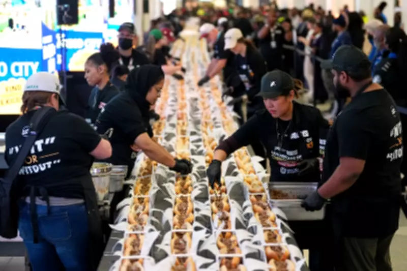 Philadelphia Airport Sets World Record with 1,200-Foot Cheesesteak Line