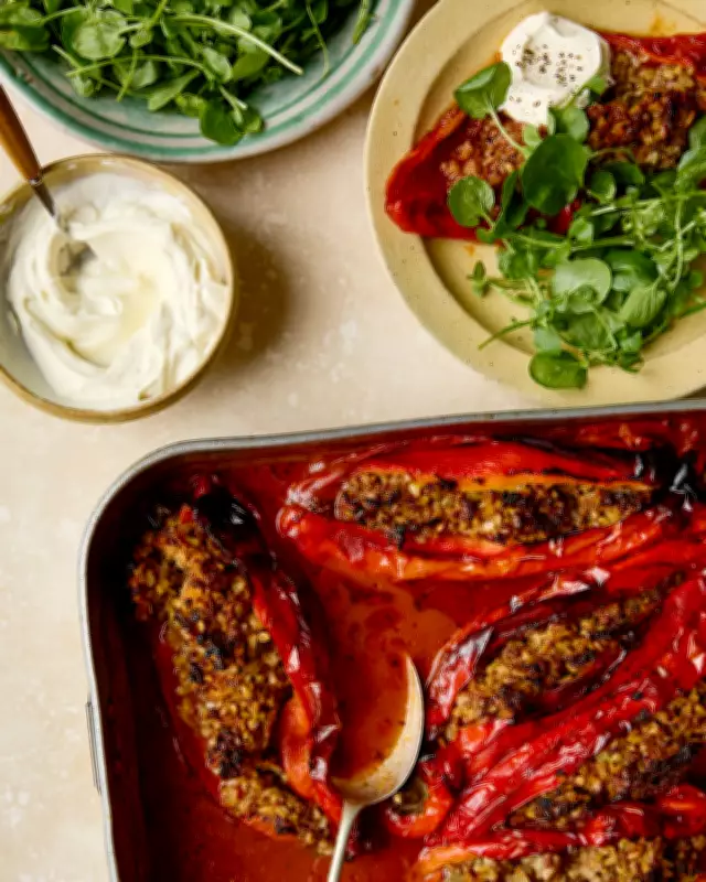Sami Tamimi's Savory Palestinian Snack Recipes: Stuffed Peppers & More