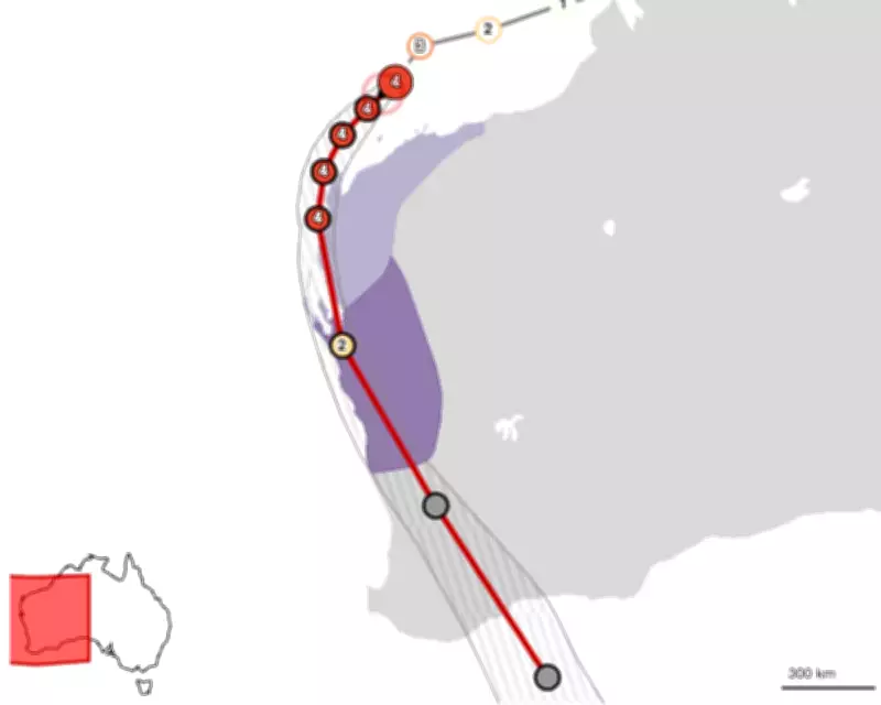 Severe Cyclone Narelle Targets Western Australia Coast as Category 3 Storm