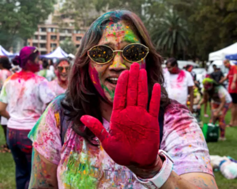 Sydney's Parramatta Celebrates Holi Festival with Colorful Powder and Joy