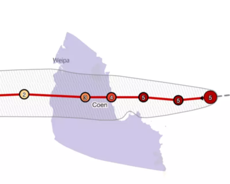 Tropical Cyclone Narelle Approaches Queensland with Destructive 225km/h Winds