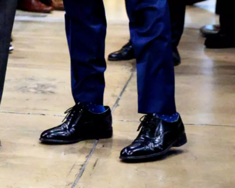 Trump's Footwear Control: How Oversized Shoes Symbolize Power Over Rubio, Vance