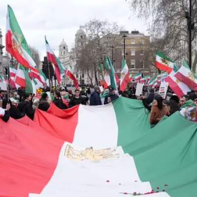 London Protester with Jailed Nephew in Iran Calls Air Strikes 'Only Choice'