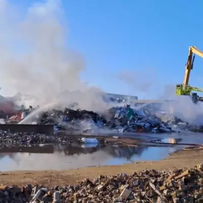 Massive Scrap Metal Fire Engulfs South East London Yard, 400 Tonnes Alight