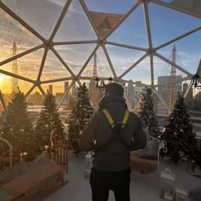 O2 Roof Climber Lights Venue Pink for Daughter's Gender Reveal