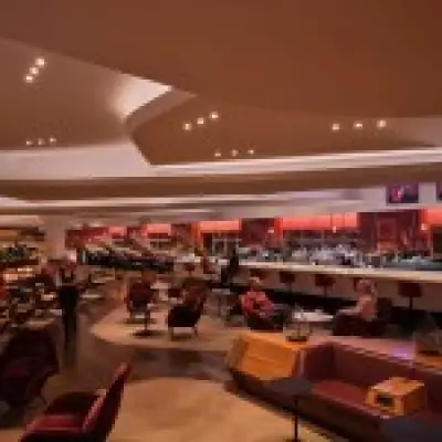 Virgin Atlantic's Heathrow Lounge Transformed with Cinema and Light Pods