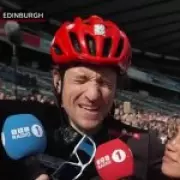 Greg James Breaks Down in Tears After Completing Comic Relief Tandem Cycle Challenge