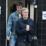 Paul Mescal and Paul McCartney Film at London's Regency Cafe for Secret Project