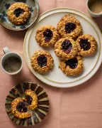 Peanut and Blackcurrant Thumbprint Cookies: A Gourmet Twist