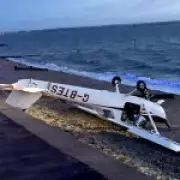 Pilot Crawls to Safety After Light Aircraft Crashes on Hampshire Beach