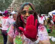 Sydney's Parramatta Celebrates Holi Festival with Colorful Powder and Joy