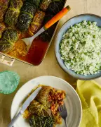 Thomasina Miers' Stuffed Cabbage Recipe with White Wine Escabeche
