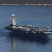 USS Gerald R. Ford, World's Largest Aircraft Carrier, Catches Fire in Red Sea
