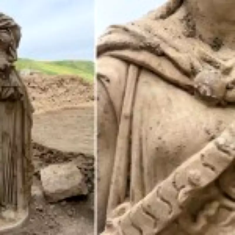 2,000-Year-Old Marble Statue of Athena with Medusa Armor Unearthed in Turkey