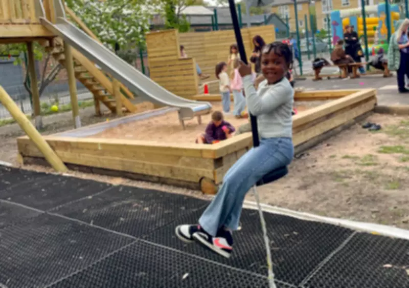 Adventure Playground Gets Zip Line and Stage in Community Celebration