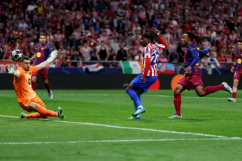 Atletico Madrid Edge Past 10-Man Barcelona in Champions League Thriller