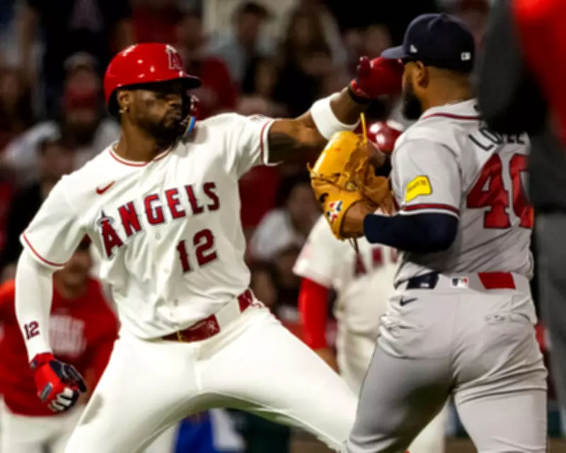 Braves-Angels Brawl Erupts as Ex-Teammates Soler and López Throw Punches