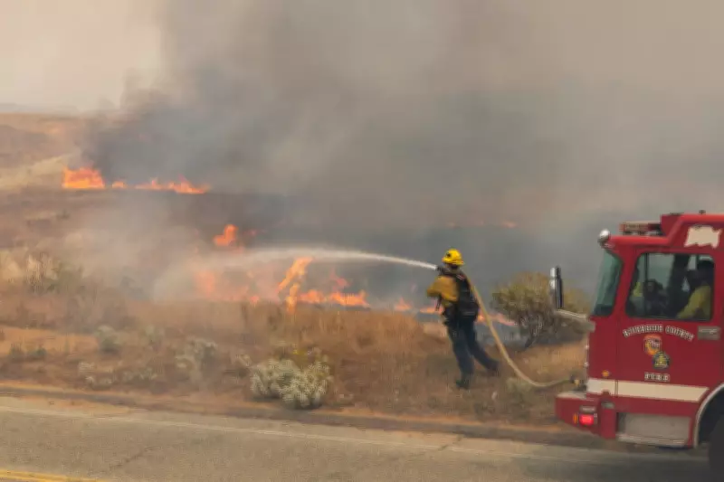 California Firefighters Gain Control Over Springs Wildfire After Windy Outbreak