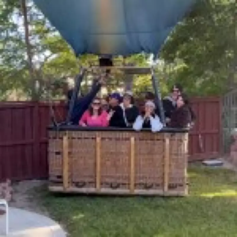 California Homeowner Finds Hot Air Balloon with 13 Passengers in Backyard